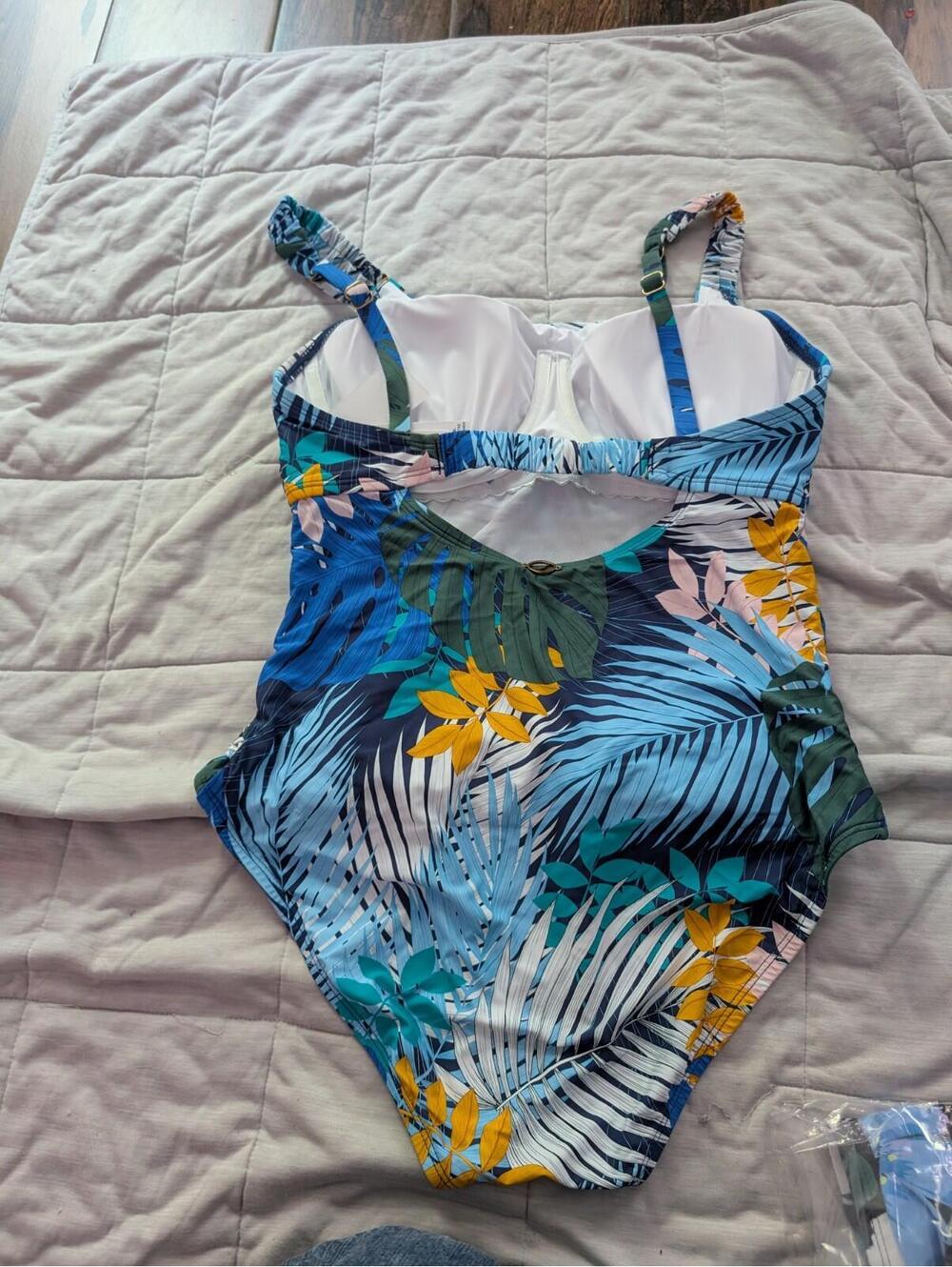 NWT Jantzen Women One Piece Floral Size 12 - Picture 3 of 3